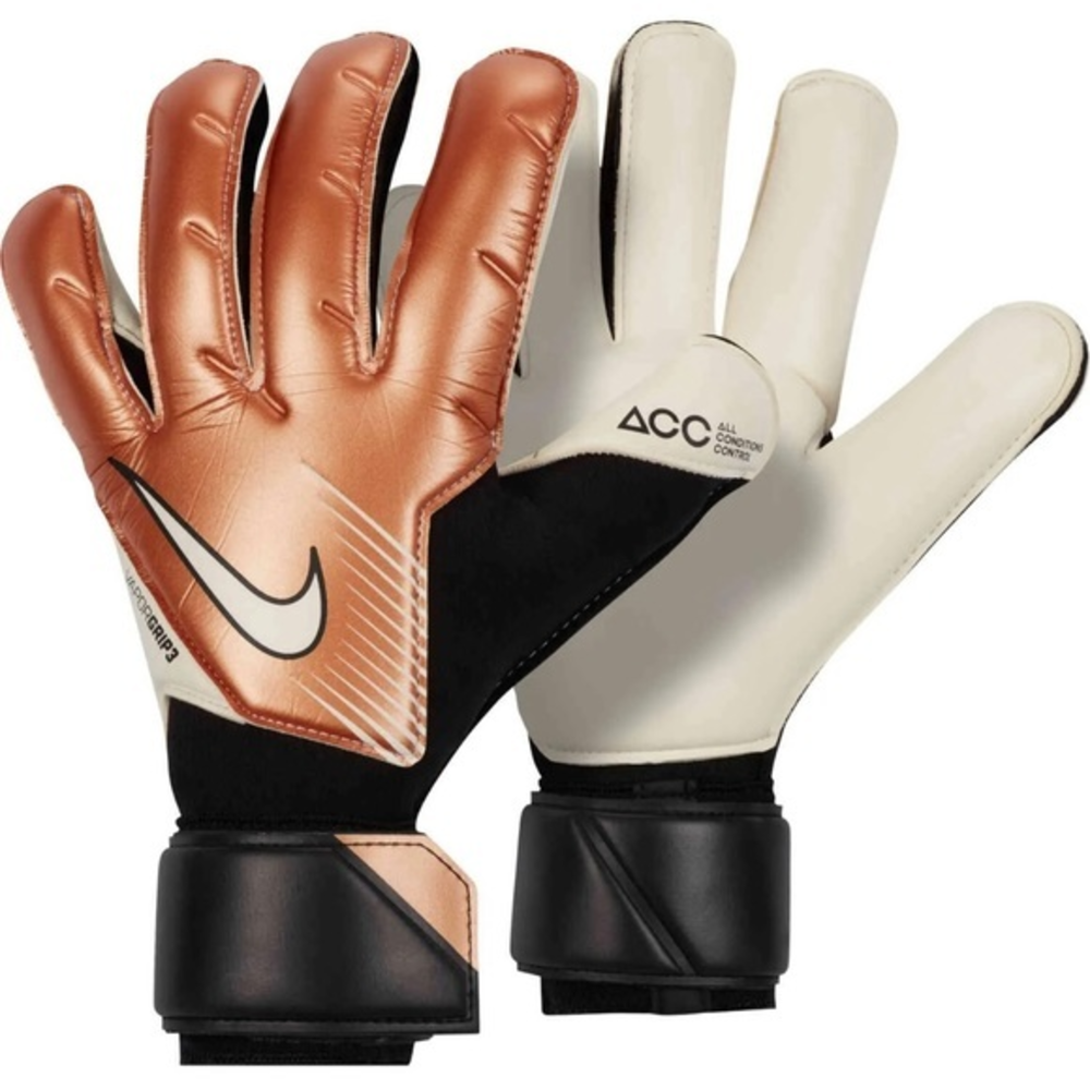 Nike GK Vapor Grip 3 SUPER RARE Gloves Size 6 Metallic Copper‎ DV3094 810 New🔥